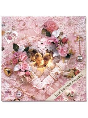 Avon Pink Floral Heart Valentine Vinyl Record